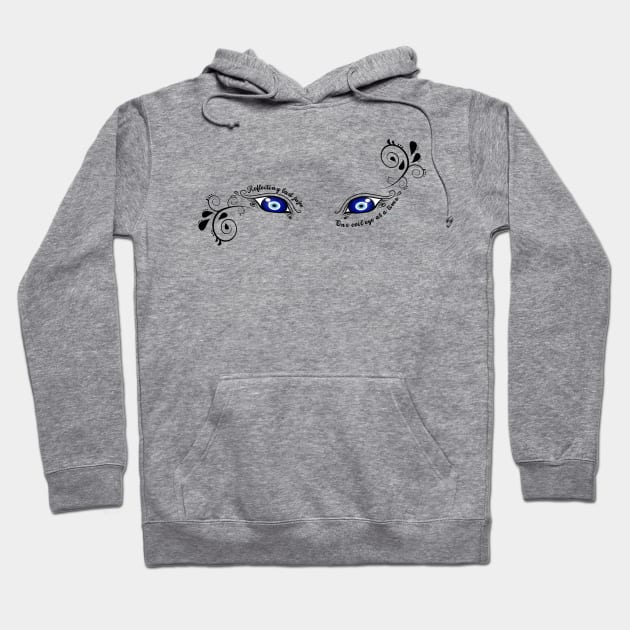 Reflecting bad juju, one evil eye at a time Hoodie by The Free Nightingale